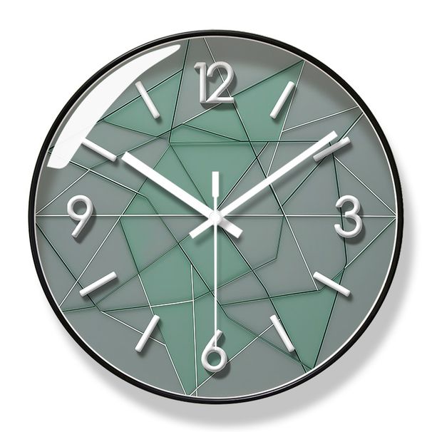 Yipula 7066 Einfache neue Stil Wohnzimmer kreative stille personalisierte Schlafzimmer Home Wanduhr_voghion.com