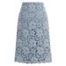 Women's Clothing new summer slim water soluble lace skirt very fairy French niche A line skirt mid length hip skirt_voghion.com