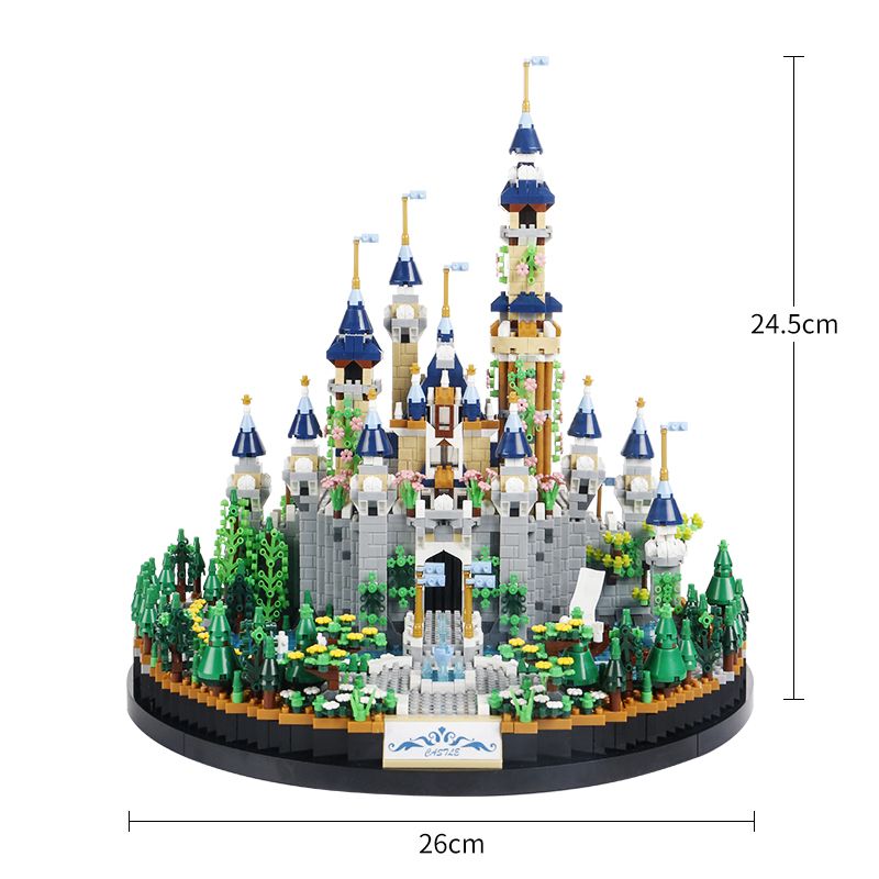 3600PCS Creative City Fairy Tale Princess Castle Building Blocks Micro Particle Assemble Diamond Bricks Toys Gifts For Kids Girl_voghion.com