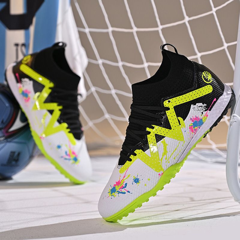 High-top Soccer For Men, Youth, Adults, AG Long TF Broken Studs, Non-slip, Wear-resistant, Competition, Sports Training_voghion.com