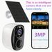 2 Sets Of Wireless Outdoor Solar Cell Security Cameras, 3MP Night Vision With Spotlight, Wireless Battery Solar Power, Human Detection, With Solar Pan_voghion.com