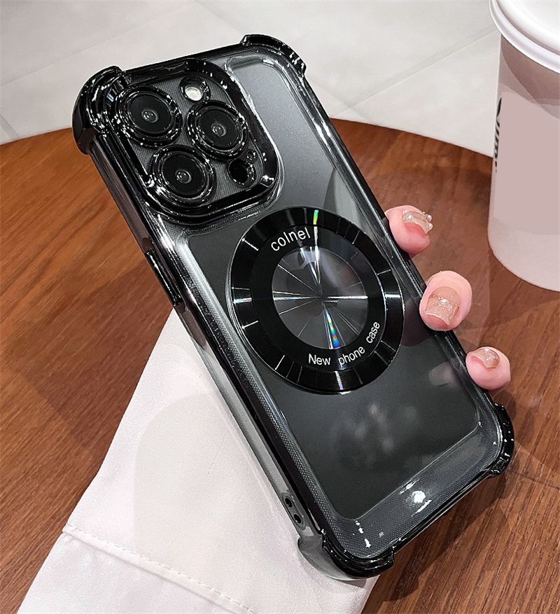 Suitable For IPhone 11 12 13 14 Pro Max 14 Plus Wireless Charging With Shockproof Transparent Cover_voghion.com