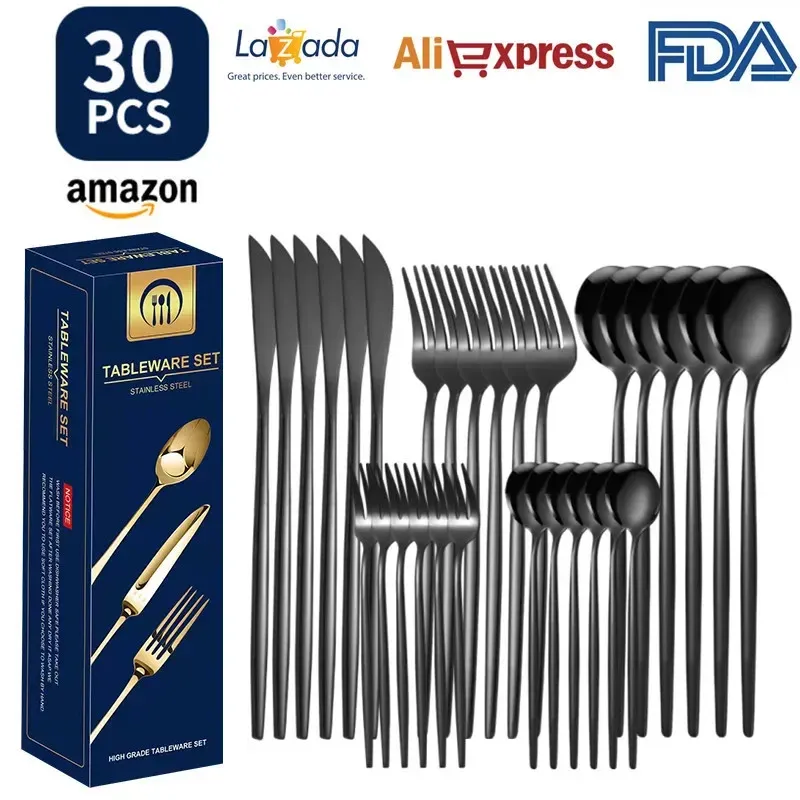 Posate oro opaco - Set da tavola per matrimonio_voghion.com