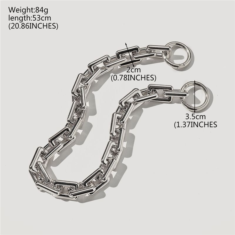 Γυναικεία τσάντα ώμου κοσμημάτων, αξεσουάρ αλυσίδας, χρυσή αντικατάσταση αλυσίδας, μη ξεθωριασμένη, χοντρή αλυσίδα, λουράκι τσάντας σύννεφων_voghion.com