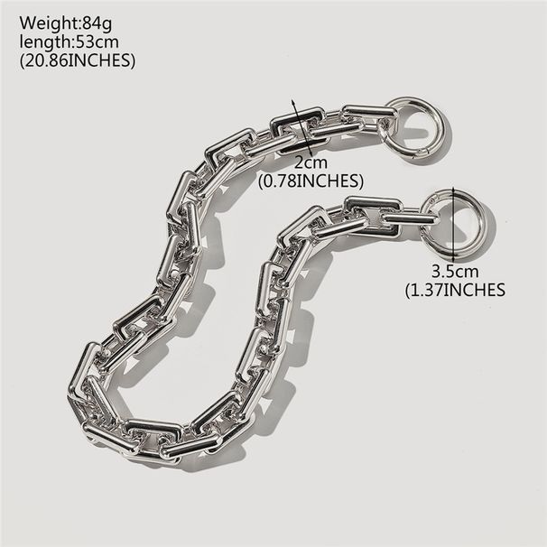 Γυναικεία τσάντα ώμου κοσμημάτων, αξεσουάρ αλυσίδας, χρυσή αντικατάσταση αλυσίδας, μη ξεθωριασμένη, χοντρή αλυσίδα, λουράκι τσάντας σύννεφων_voghion.com