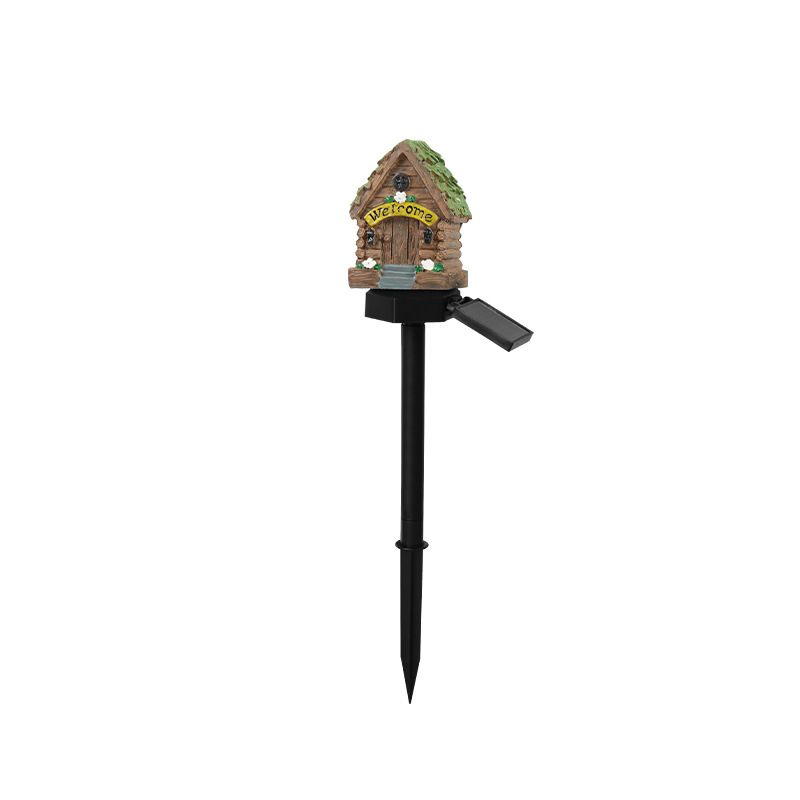 New Solar Resin Ground Stake Outdoor Lamp Garden Atmosphere Decoration Landscape Arrangement Lawn Light_voghion.com