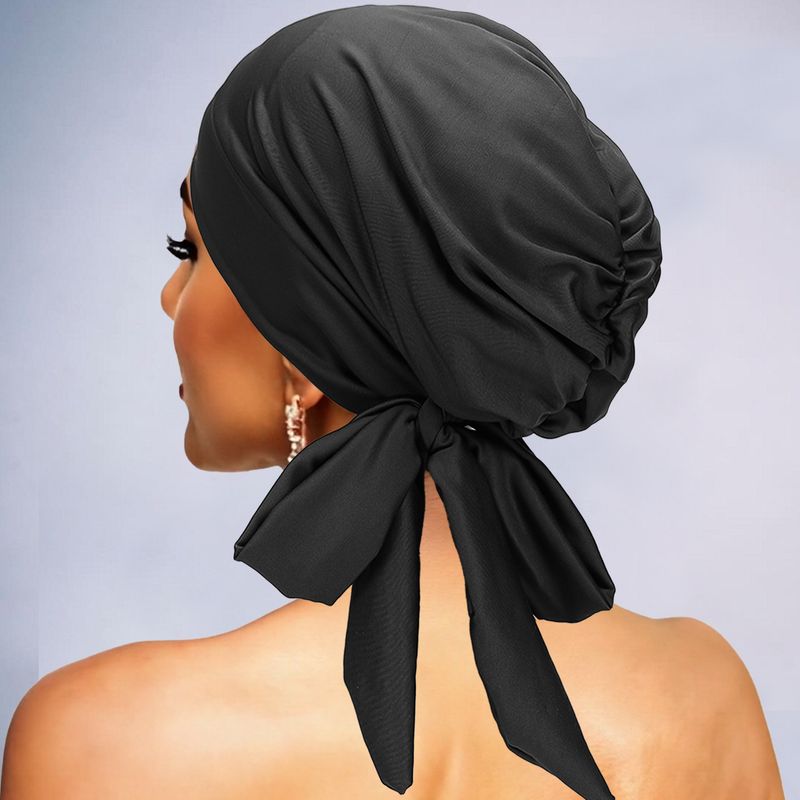 Pañuelo elástico transpirable para mujer, para uso diario en casa, sin ala, para quimioterapia y enfermería, cómodo._voghion.com