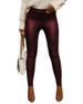 Women's new high waist fashion street photography tight faux leather pants_voghion.com