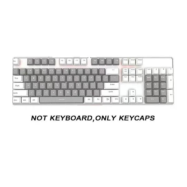 104pcs ABS Universal Mechanical Ergonomic Blank Keycaps For Cherry MX Keyboard Replacement OEM Backlit Keycap_voghion.com