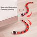 Guangying Snake Cat Toy Snake Shape S-Shaped Moving Flick Tongue Swing Tail Snake Obstacles Escape Interactive Smart Sensing Snake Tease Toy_voghion.com