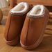 Women's Home Slippers, Half Pack, Thick Sole, Non Slip, Lightweight, Warm Cotton Slippers, Couple's Cotton Shoes_voghion.com