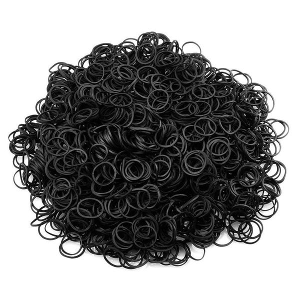 Piccolo anello per capelli in gomma PU importato, treccia per capelli per bambini, elastico ad alta elasticità, resistente, anti-invecchiamento, custodia in pelle_voghion.com