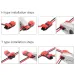 20Pcs I/T Shape 1/2 Pin Wire Connector Red Clear Quick Splice Electrical Cable Crimp Terminals For Wires Wiring 18-22AWG_voghion.com