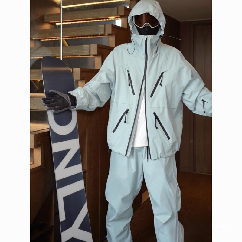 2023 New Large Edition Ski Suit Set, Warm, Breathable, Waterproof, American Functional, Unisex, Qijiayi_voghion.com