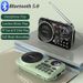 Altoparlanti Bluetooth SANSUI F21 Mini radio FM portatile wireless per anziani Multifunzionale per esterni Scheda TF / USB Musica_voghion.com