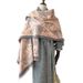 Sciarpa calda da donna in cashmere con motivo floreale versatile autunnale e invernale, stile Hong Kong, alla moda, con barba corta_voghion.com