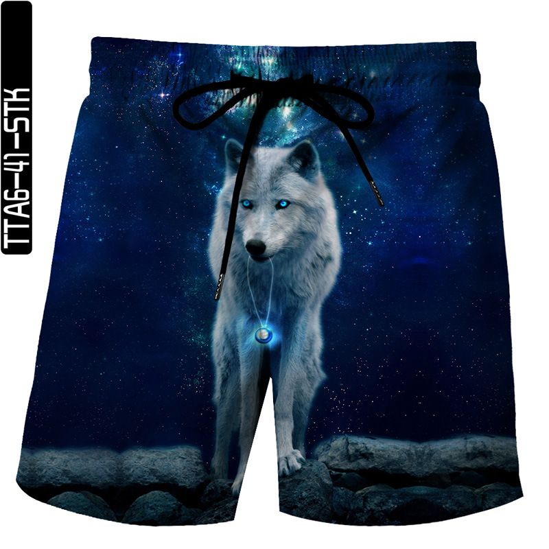 Men's Pattern 3D Printed Shorts New Loose Beach Pants Fashion Casual Shorts _voghion.com