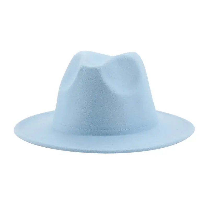 Modische Cowboyhüte für Damen und Herren, einfarbig, breite Krempe, Panamahut, lässig, Western-Cowgirls, Khaki, Schwarz, Jazz-Caps, Sombrero Hombre_voghion.com