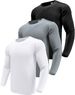 Men's 1, 3 Or 5 Pack Performance Long Sleeve T-Shirt, UPF 50+ Sun Protection Shirt, Sports Fitness Running Shirt_voghion.com