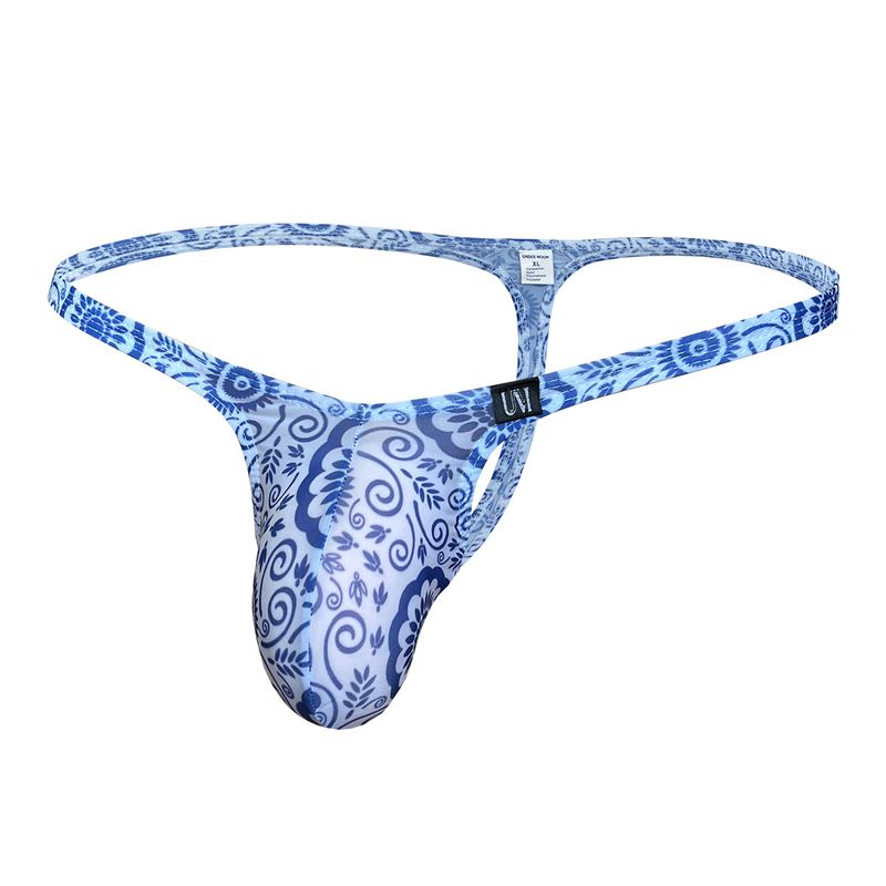 Leopard Print Ice Silk Men's Thong Underwear 0015_voghion.com