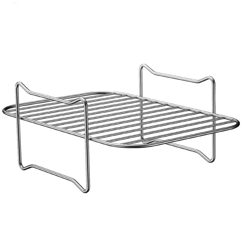 Mobilier pentru casă Oțel inoxidabil Grătar cu două straturi Suport pentru abur Accesorii pentru friteură cu aer Grătar dreptunghiular_voghion.com