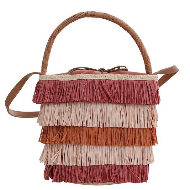 Women's Bags New Woven Straw Bag Female Niche Design Shoulder Messenger Bag Summer High End Handbag Ladies Bag_voghion.com