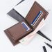 Men's short wallet with multiple card slots PU leather version horizontal trendy wallet business casual bright leather wallet manufacturer wholesale_voghion.com