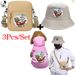 3Pcs/Set Animal Kangaroo Purple Stars Print Bag Hat, Winter Soft And Warm Comfortable Bag Hat Suitable For Outdoor Travel With Pets, Durable Pet Gear_voghion.com