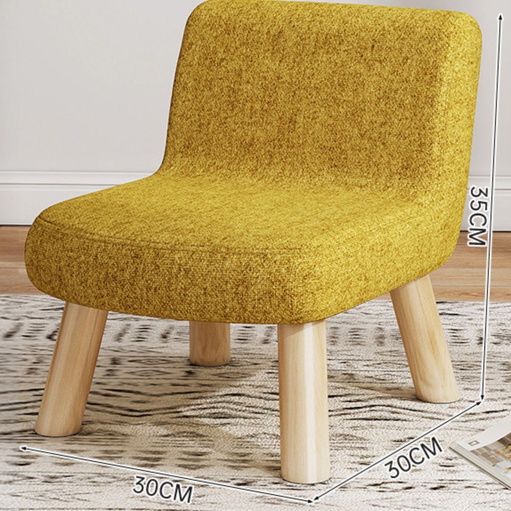 with Backrest Home Use, Small Chair For Living Room, Coffee Dining Table, Children Sit On, Adults Can Use As Sofa Low_voghion.com