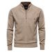 AIOPESON Argyle Einfarbig Strickjacke Männer Casual Qualität Zipper Baumwolle Winter Herren Pullover Mode Grundlegende Strickjacken Für Männer_voghion.com