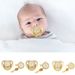 Jinleiou Food Grade Pacifier Gum Berouegend Stëmmung Silikon Englesch Bréif Baby Pacifier fir Babysitter_voghion.com