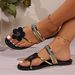 Modische Sommer-Flip-Flops mit Blumenspitze für Damen im Freien_voghion.com