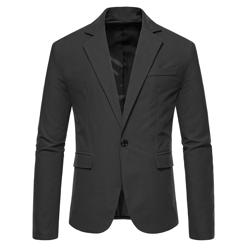 Costume à simple boutonnage en daim pour hommes, col en v, veste de costume pour robe de mariée_voghion.com