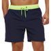 Men's Five Point Shorts, Contrasting Color, Quick Drying Pocket, Drawstring, Loose, Casual, Running, Fitness, Beach_voghion.com