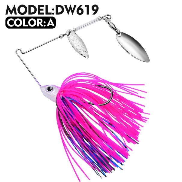 Bearded Man Lure 10G 14G Spinnerbaits Tassel Sequin Anti-Hook Bionic Bait DW619_voghion.com