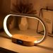 Multifunction Wireless Charger Pad Stand Clock LED Desk Lamp Night Light USB Port Fast Charging Station Dock For IPhone For Samsung_voghion.com