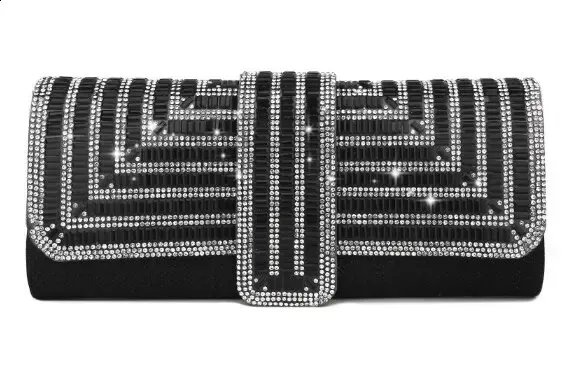 Womens Rhie Clutch Purses Evening Sparkg Glitter Formal Party Wedding tail Prom Bags with Chain 240820_voghion.com