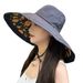 18CM Oversized Brim With A Double-sided Fisherman For Women's Summer Korean Version Sunshade, UV Protection, And Sun Hat_voghion.com