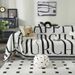 Modern Minimalist Sofa Cover With Fun Letter Print - Thick Chenille Fabric, Non-Slip Sofa Protector For Sectional, Loveseat Large Couches_voghion.com