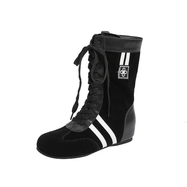 Scarpe sportive casual da boxe basse con lacci, stile invernale, con aumento dell'altezza, piccole dimensioni, stile Martin_voghion.com