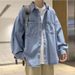 Herbstmode Retro Workwear Shirt Lose Denim Herrenjacke Shirt Lässige Langarmjacke_voghion.com