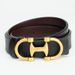 Slim Leather Belt With Smooth Buckle - Elegant & Versatile Accessory For Dresses, Pants & Skirts - Light Luxury Fashion Belt In Black & Caramel_voghion.com