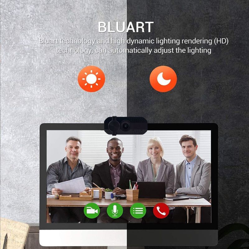 Webcam 2K Computer HD Treiberfreier Online-Unterricht Live-Chat mit Rauschunterdrückung Mark Network Camera_voghion.com