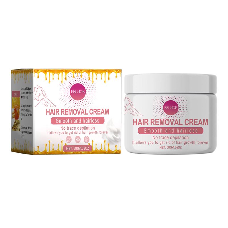 EELHOE Honey Hair Removal Cream Gently Removes Hair From Armpits, Legs, Hands, Is Non Irritating, Smooth, And Delicate_voghion.com