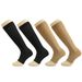 Outdoor sports pressure socks black and white fashion men's and women's running stretch open-toe compression socks_voghion.com