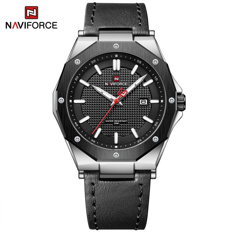 Men Watch Luxury Calendar Leather Strap Quartz Waterproof Sports Wristwatches_voghion.com