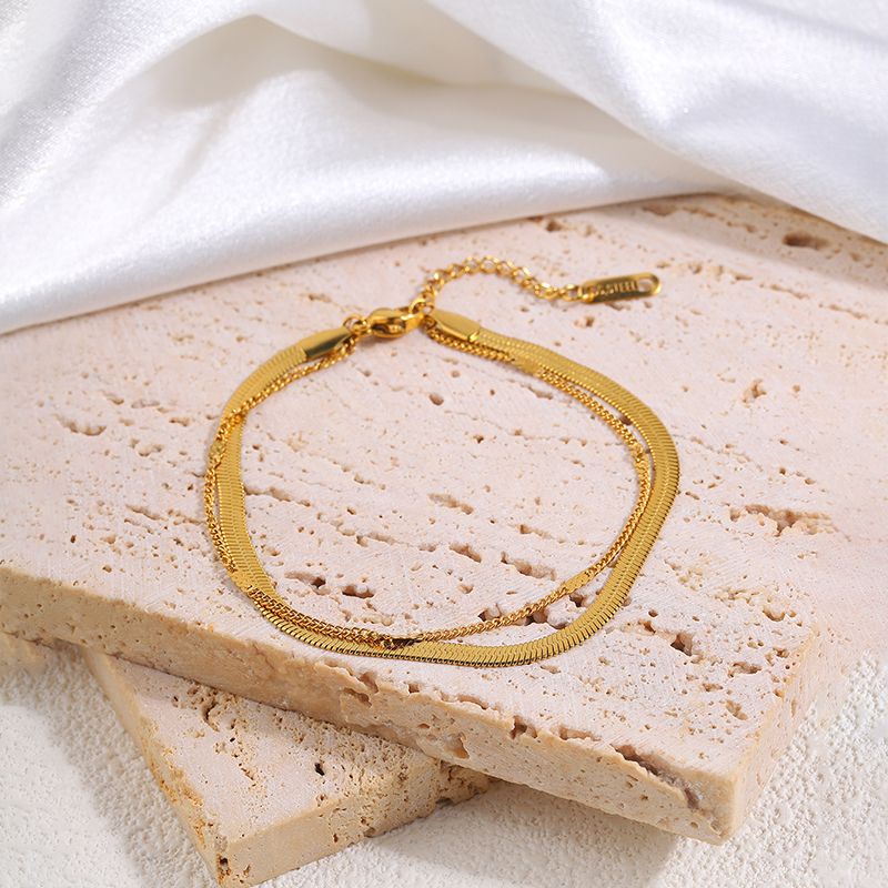 Casual Solid Color Titanium Steel Bracelets In Bulk_voghion.com