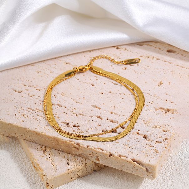 Casual Solid Color Titanium Steel Bracelets In Bulk_voghion.com