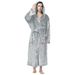 Men's Hooded Bathrobe, Soft Plush Spa Robe with Two Front Pockets, Luxury Pajamas_voghion.com