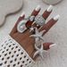 SHEIN Anello aperto a conchiglia di stella marina in stile oceano, set da 6 pezzi, stella a forma di conchiglia_voghion.com